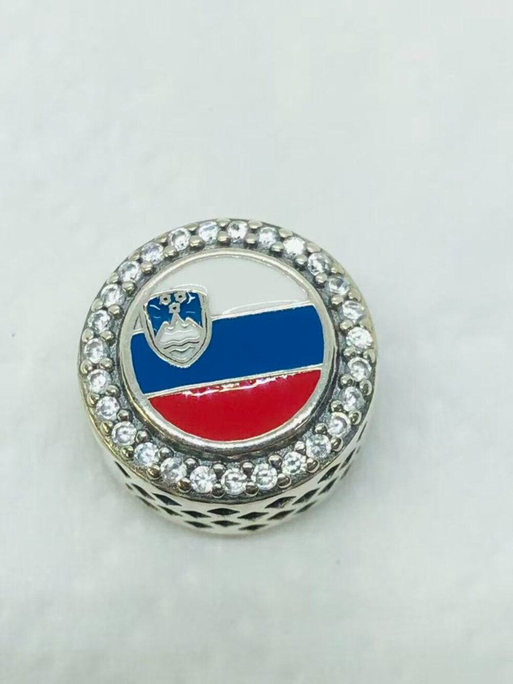 ✨ ✨Pandora Slovenia Flag Charm Exclusive Charm S925 Silver with box